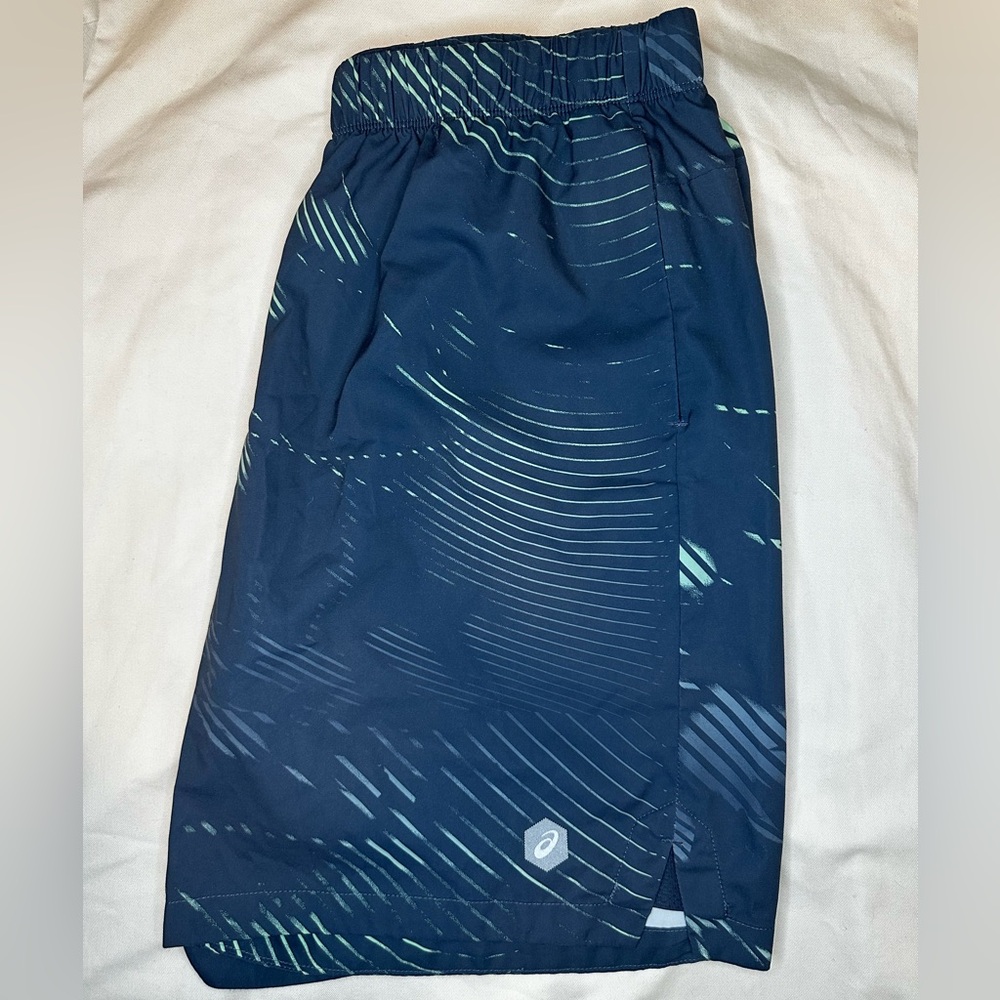 ASICS D1 Training Shorts Men’s L 7” Inseam Blue Athletic Running Gym Performance